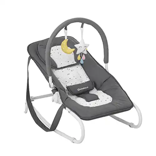 Babywippe Badabulle Easy Moonlight, mit integrierter Kopfstütze