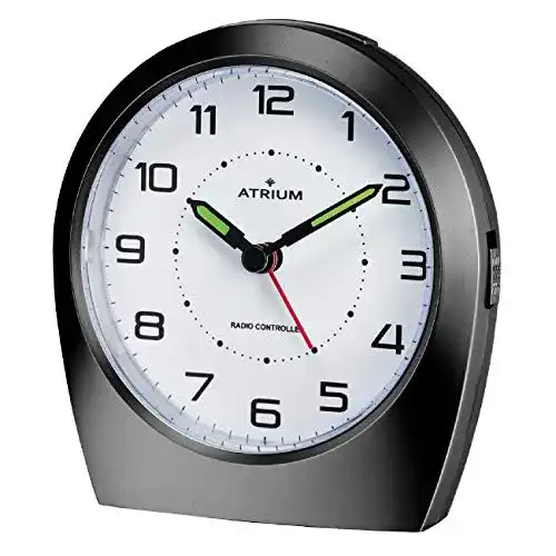 Absolut geräuschloser Wecker Atrium Funkwecker Analog Quarz ohne