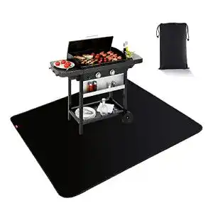 Bodenschutzmatte-Grill modern