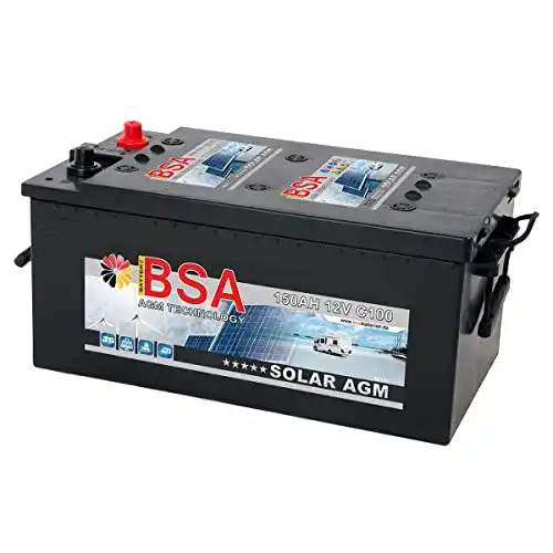 AGM-Batterie 150Ah BSA Solarbatterie 12V