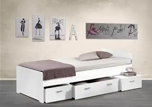 Jugendbett möbelando Bett Einzelbett Bettrahmen Kojen-Bett