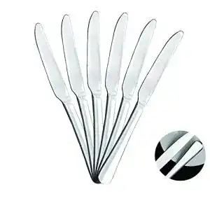 Tafelmesser Mr. Spoon, 6 Stück Edelstahl 22,5 x 2,05 cm, Minimal
