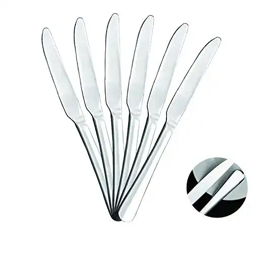 Tafelmesser Mr. Spoon, 6 Stück Edelstahl 22,5 x 2,05 cm, Minimal