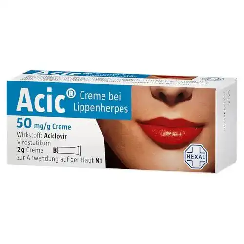 Herpes-Creme Hexal Acic Creme bei Lippenherpes, 2 g Creme