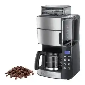 Kaffeemaschine mit Mahlwerk Russell Hobbs, Glaskanne 10 Tassen
