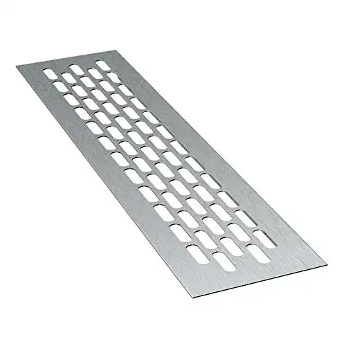 Lüftungsgitter Sossai ® Aluminium, rechteckig, 24,5 x 6 cm