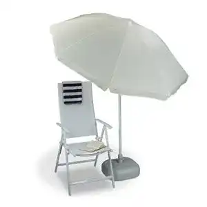 Sonnenschirm mit Ständer Relaxdays Sonnenschirm, Ø 180 cm