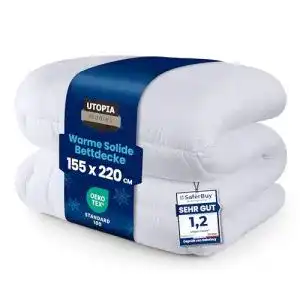 Microfaser-Bettdecke Utopia Bedding Bettdecke 155 x 220 cm
