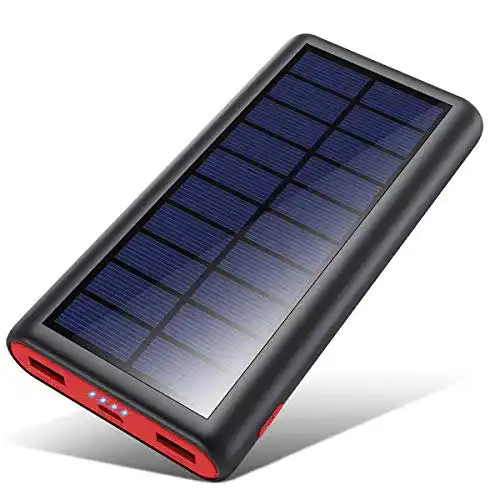 Solar-Powerbank VOOE Solar Powerbank 26800mAh, 2 Ausgänge