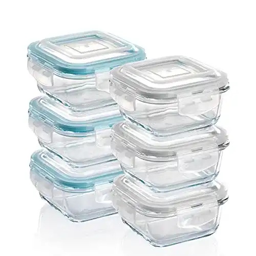 Frischhaltedosen aus Glas Grizzly, Set 6x 320 ml, luftdicht