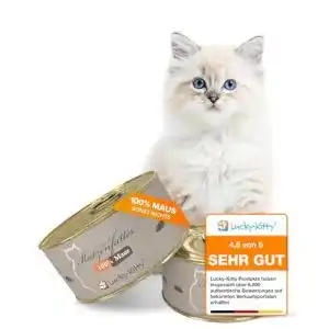 Lucky-Kitty-Katzenfutter Lucky-Kitty Neu: Maus, 4 x 100 Gramm