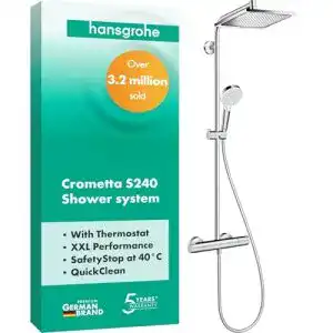Duschsystem hansgrohe Crometta E 240 Duschset mit 2 Strahlarten