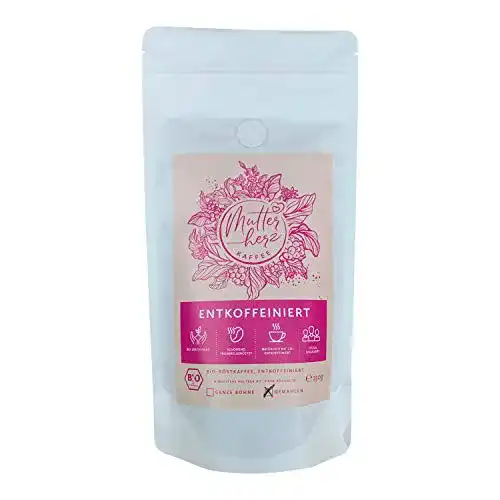 Bio-Kaffee (entkoffeiniert) Mutterherz Kaffee GEMAHLEN 250 Gr