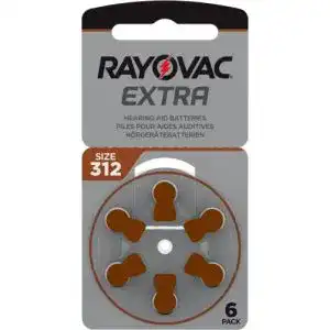 Hörgerätebatterien-312 Rayovac Lithium Knopfzellen 312 60er