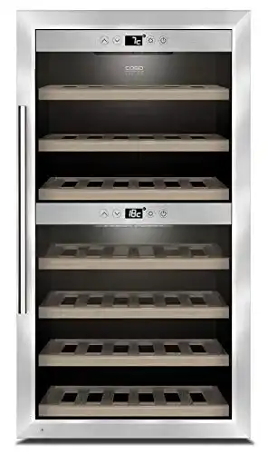 Weinkühlschrank 2 Zonen Caso WineComfort 66, 2 Zonen
