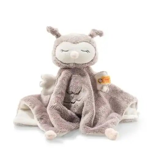 Schmusetuch Steiff Ollie Eule – 26 cm – Kuscheltier für Babys