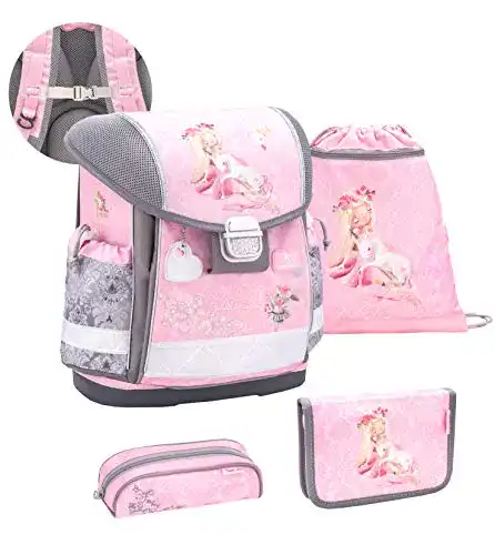 Belmil-Schulranzen Belmil ergonomischer Schulranzen Set 4-teilig