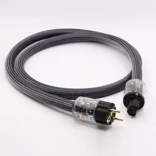 HiFi-Netzkabel JJmooer Reines Kupfer, Wechselstromkabel