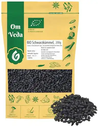 Schwarzkümmelsamen OmVeda Schwarzkümmel BIO Echt 200g