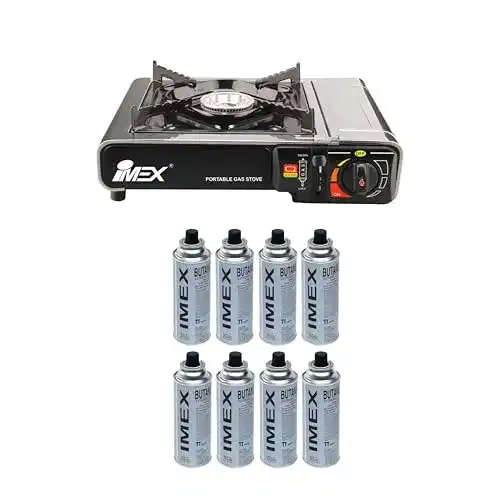 Gaskocher 1-flammig i-mex IMEX Camping GASKOCHER Set