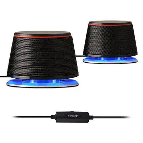 USB-Lautsprecher Sanyun SW102 PC-Lautsprecher, 5Wx2