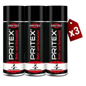 Bohr-und-Schneidöl PRITEX Bohr und Schneidöl 3 x 400ml Spray
