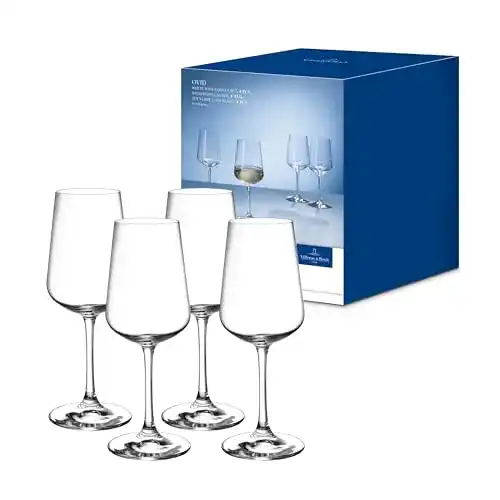 Weißweingläser Villeroy & Boch Ovid, 4er-Set, Kristallglas, Klar