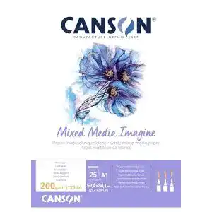 Plakatpapier Canson 200005969 Imagine Mix-Media Papier, A1