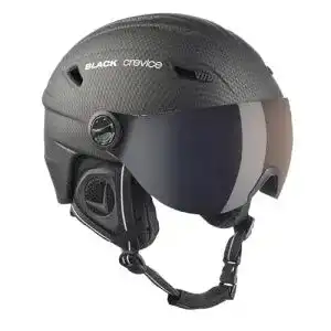 Skihelm mit Visier Black Crevice Erwachsene Skihelm Silvretta