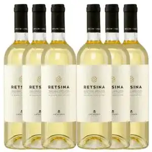 Retsina Jassas Griechische Feinkost Lafazanis 6x 0,75l Geharzt