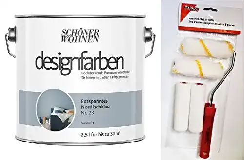 Schöner-Wohnen-Wandfarbe hagebauSPN 2,5 Liter mit Rollen-Set