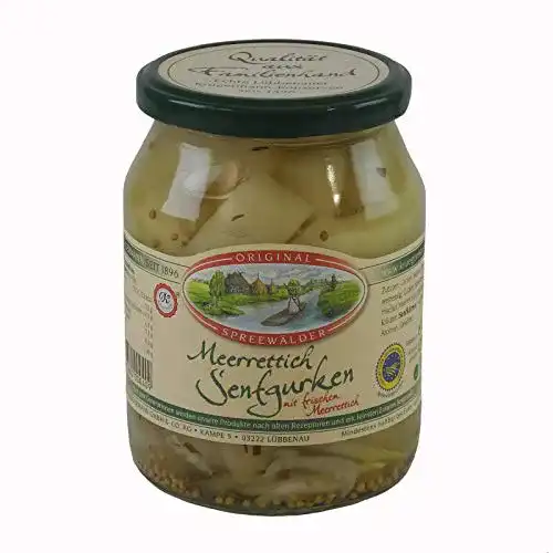 Senfgurken Krügermann Original Spreewälder Meerrettich, 720 ml