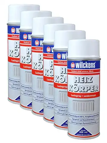 Heizkörper-Sprühlack Dynamic24 6x Heizkörperlackspray weiß