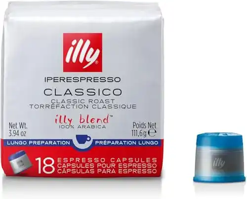 illy-Kapseln illy Iperespresso Lungo, Kaffeekapseln 18 Softpack