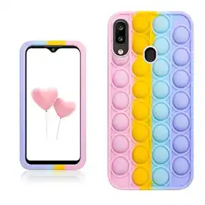 Samsung-Galaxy-A20-Hülle Qerrassa Color Bubble Silikon Hülle