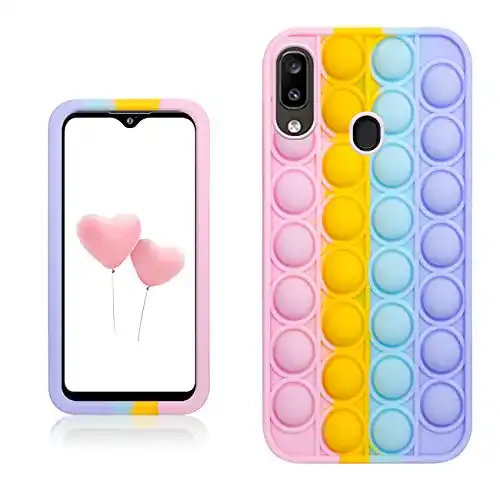 Samsung-Galaxy-A20-Hülle Qerrassa Color Bubble Silikon Hülle
