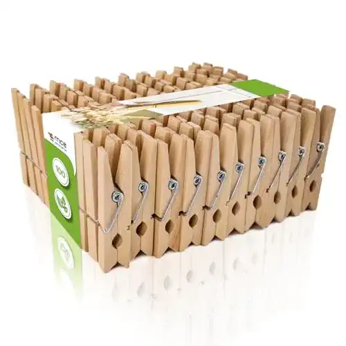 Holzklammern MCE-Commerce A00154025 Natur aus Birkenholz