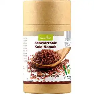 Kala Namak NaturGut Schwarzsalz gemahlen 120g Salzstreuer