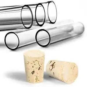 Reagenzgläser Tuuters 100x Kunststoff mit Korken 100 x Ø 16mm