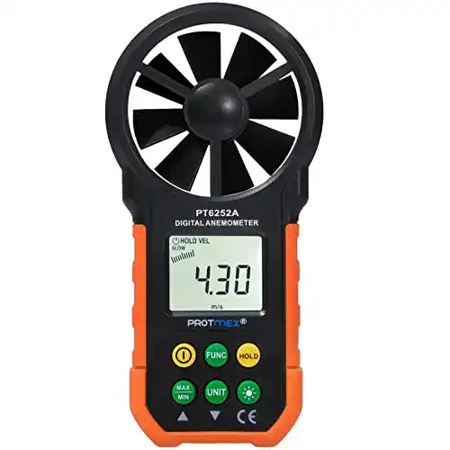 Windmesser Protmex Anemometer MS6252A Multifunktional