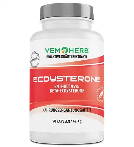 Ecdysteron VEMOHERB 95% E, 90 Kapseln, 980 mg pro Tagesdosis