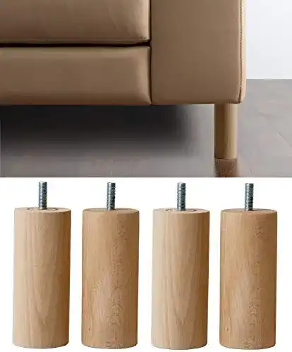Sofa-Beine IPEA 4X Möbelfüße Sofa Füße aus Holz Höhe 140 mm