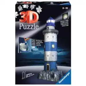 3D-Puzzle Ravensburger 3D Puzzle 12577 – Leuchtturm bei Nacht