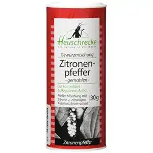 Zitronenpfeffer Heuschrecke, gemahlen, 5 x 30 g