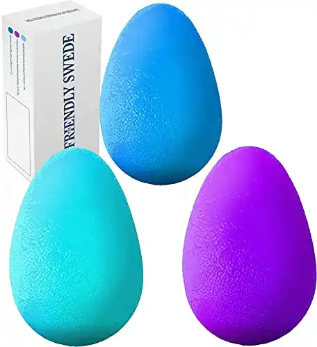 Antistressball The Friendly Swede 3 Stück Eiförmige Griffbälle