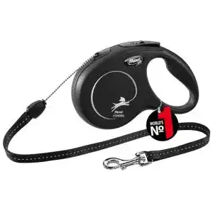 Flexi-Leine flexi New Classic S Seil 8 m schwarz für Hunde bis 12 kg