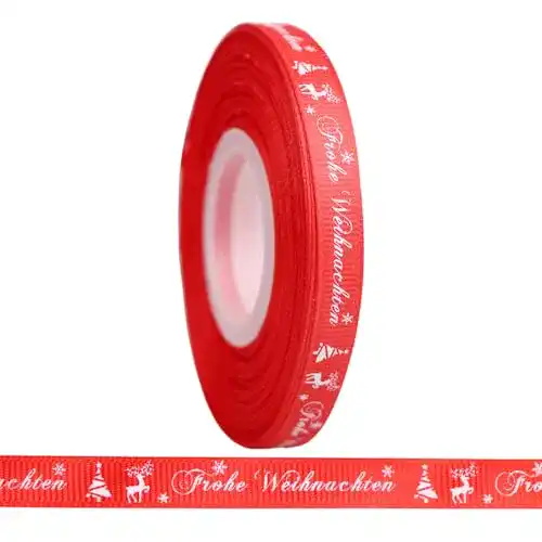 Die beste Schleifenband LOOGI 22m 10mm Satinband, Weihnachten Rot 2026 Test Bestseller Schleifenband LOOGI 22m 10mm Satinband, Weihnachten Rot