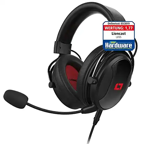 Headset Lioncast LX55 Gaming mit Mikro, HiFi Stereo Sound