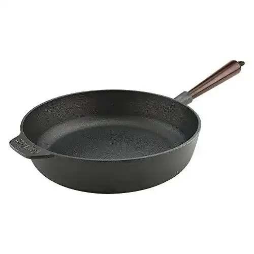 Gusseisen-Pfanne Carl Victor, Servierpfanne, 28 cm, Holzgriff
