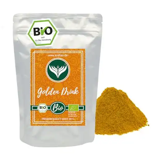 Goldene-Milch-Pulver Azafran BIO Goldene Milch Kurkuma 500g